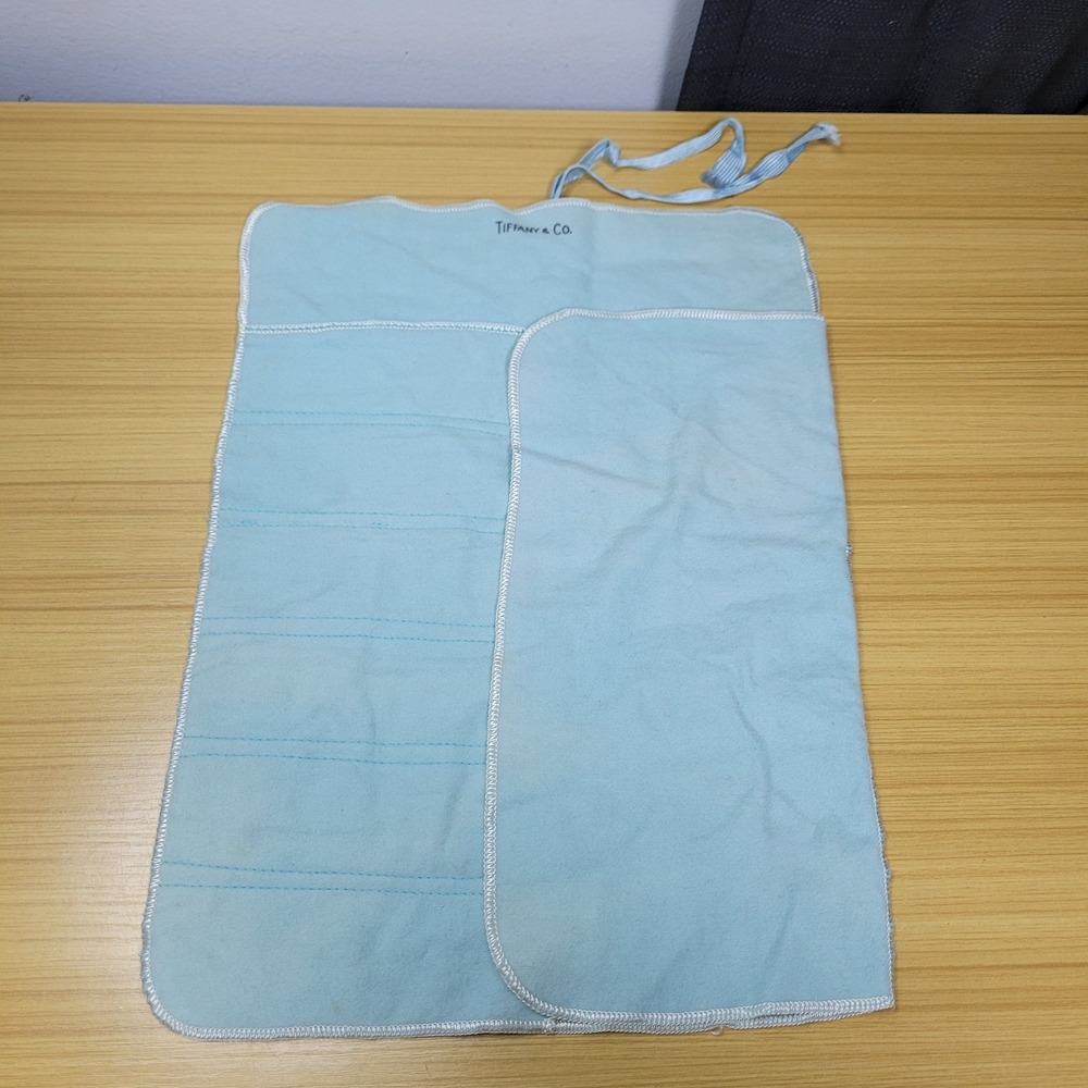 Tiffany & Co Flatware Bag Pouch Bag Silver Anti Tarnish Cloth Dinner Knives